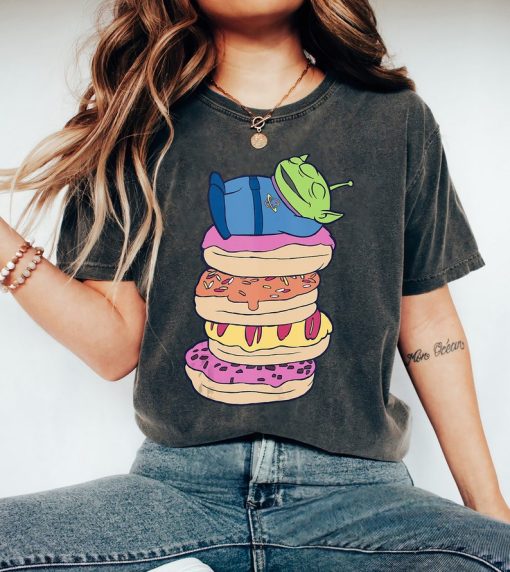 Disney Pixar Toy Story Aliens Donut Stack Nap T-Shirt