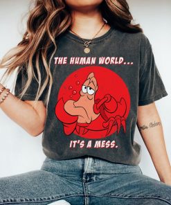 Disney The Little Mermaid Shirt, Sebastian Crab The Human World