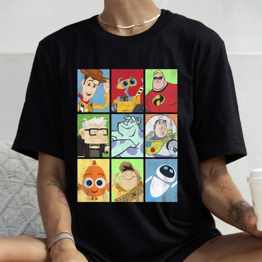 Disney Pixar Epic Boxed Up Line Up Character Shirt