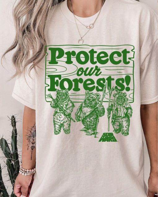 Star Wars Ewoks Protect Our Forests Camp Graphic T-Shirt