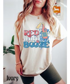 Comfort Colors® Red White & Booze Shirt, Retro 4th Of July Shirt