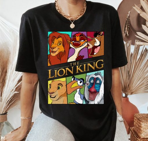 Disney The Lion King Characters Retro Portrait Shirt