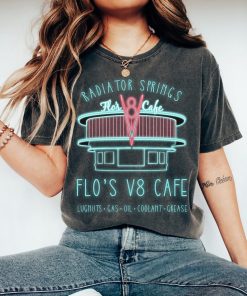 Disney Pixar Cars Flo's V8 Cafe Poster Graphic T-Shirt