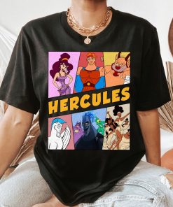 Disney Hercules Retro 90s Group Characters T-Shirt, Hercules, Megara