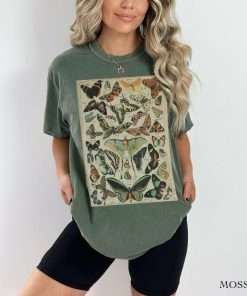 Vintage Butterfly Poster Comfort Colors Graphic Tee