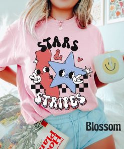 Comfort Colors® Stars & Stripes Shirt, Groovy 4th of July Tee