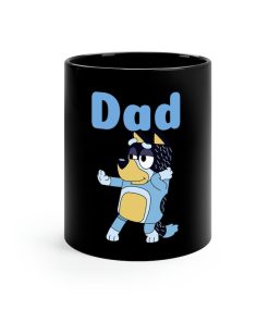 Bluey Bandit Dad Coffee 11oz Black Mug