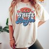 Red White and Boujee, Retro Groovy 4th of July Shirt