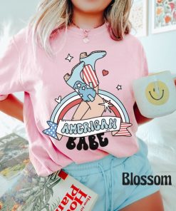 Comfort Colors® American Babe Shirt, Retro Groovy 4th of July Tee