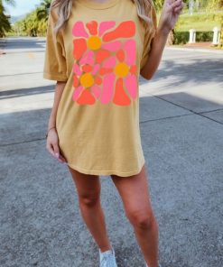 Comfort Colors® Boho Floral Shirt, Flower Power shirt, Flower Shirt