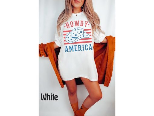 Comfort Colors® Howdy America Shirt, 4th of July Tee