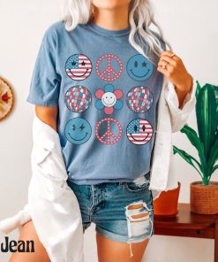 Comfort Colors® Retro USA Shirt, Smiley Face Shirt