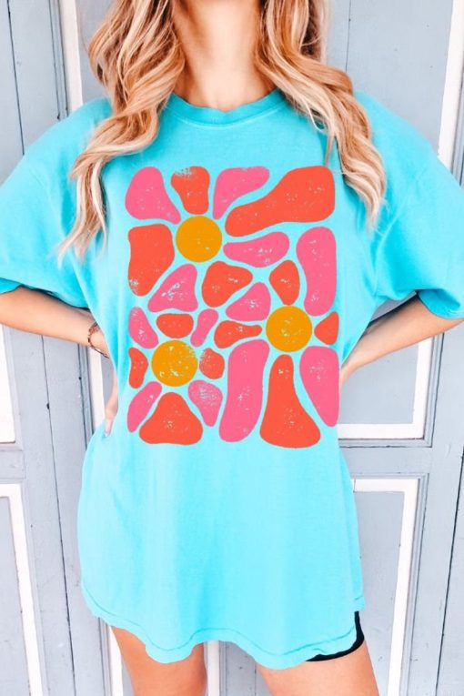 Comfort Colors® Boho Floral Shirt, Flower Power shirt, Flower Shirt