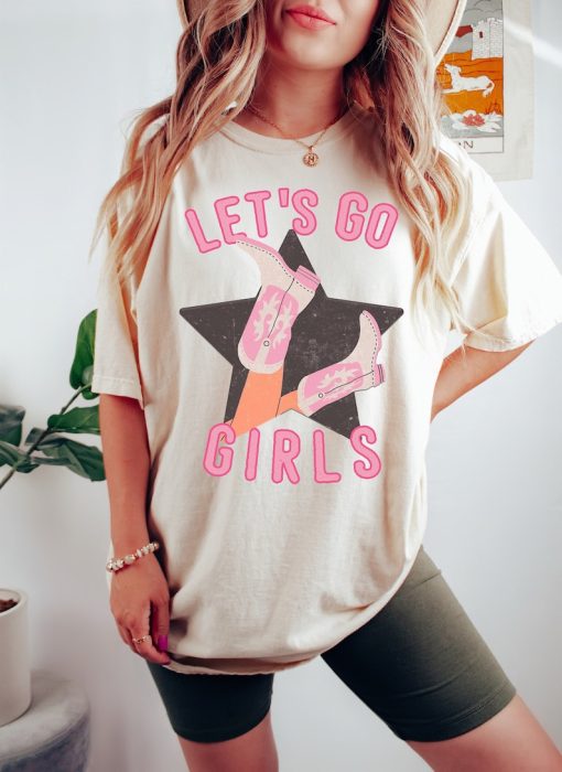 Let's Go Girls Child Shirt, Kids Graphic Tee, Rodeo Graphic Tee