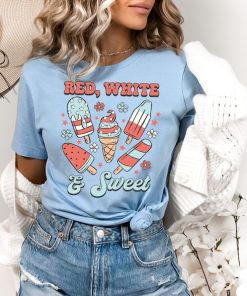 Red White and Sweet Shirt, Memorial Day Gift