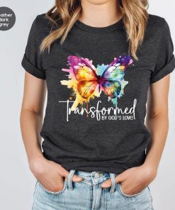 Inspirational T-Shirt, Christian Gifts, Butterfly Tshirt