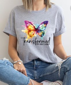 Inspirational T-Shirt, Christian Gifts, Butterfly Tshirt