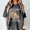 Even Baddies Get Saddies Funny Cat Meme Shirt Weirdcore Tee Ironic