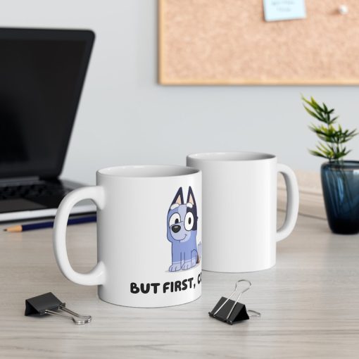 Socks Coffee Mug, Bluey Cousin Socks Heeler, Coffee Gifts, Bluey Gifts