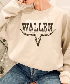 Wallen Western Sweatshirt, Retro Wallen Western Sweatshirt