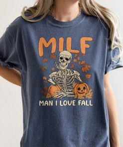 Comfort Colors® Milf I love You Fall Shirt, Fall Skeleton shirt