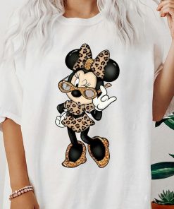 Disney Mickey And Friends Minnie Mouse Leopard Bow and Leopard dress