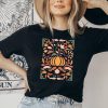 Floral Pumpkin Fall Shirt, Flower Pumpkin Shirt