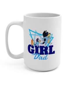 Famous Blue Heeler Dad 15 Ounce Coffee Hot Chocolate Tea Gift Idea For