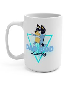 Television Blue Heeler Dad Bod Loading 15 Ounce Coffee Tea Cocoa Mug