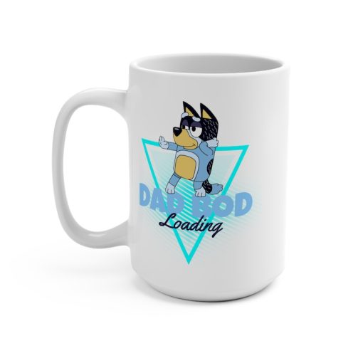 Television Blue Heeler Dad Bod Loading 15 Ounce Coffee Tea Cocoa Mug