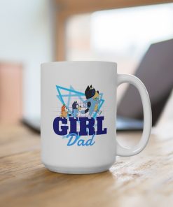 Famous Blue Heeler Dad 15 Ounce Coffee Hot Chocolate Tea Gift Idea For