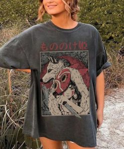 Vintage Princess Mononoke Washed Acid Sweatshirt, Mononoke Y2K T shirt