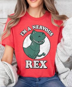 Disney Pixar Toy Story I'm A Nervous Rex Dinosaur T-Shirt