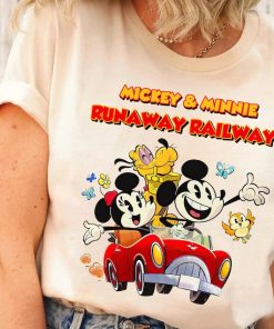 Cute Disney Mickey and Minnie's Runaway Railway Chuuby Pulo Shirt