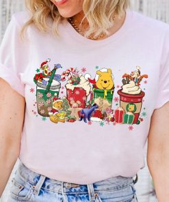 Disney Winnie The Pooh Christmas Coffee Latte Drink Cup Shirt