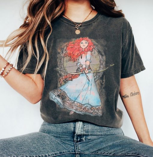 Disney Brave Merida Watercolor Nouveau Graphic T-Shirt