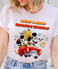 Cute Disney Mickey and Minnie's Runaway Railway Chuuby Pulo Shirt