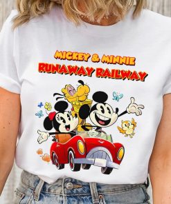 Cute Disney Mickey and Minnie's Runaway Railway Chuuby Pulo Shirt