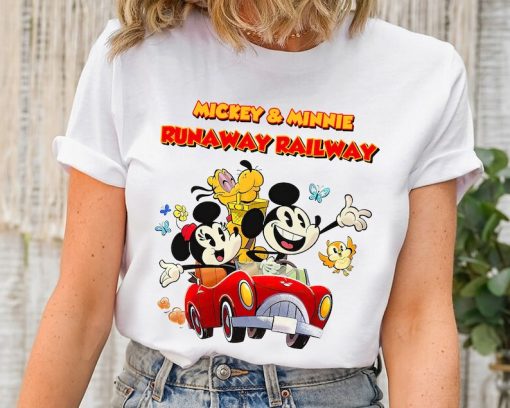 Cute Disney Mickey and Minnie's Runaway Railway Chuuby Pulo Shirt