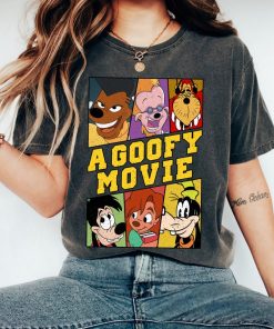 Retro Disney A Goofy Movie Characters Shirt, Goofy, Max, Roxanne