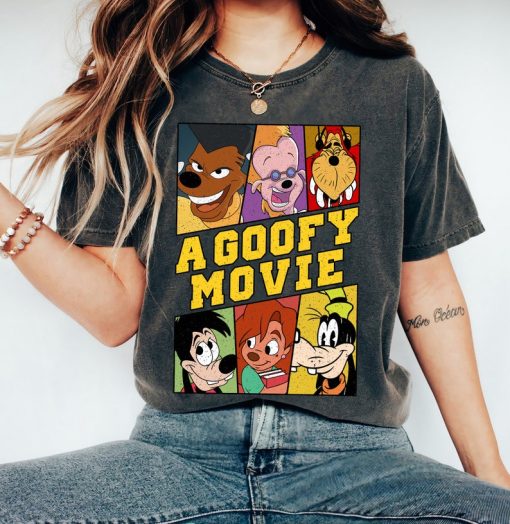 Retro Disney A Goofy Movie Characters Shirt, Goofy, Max, Roxanne