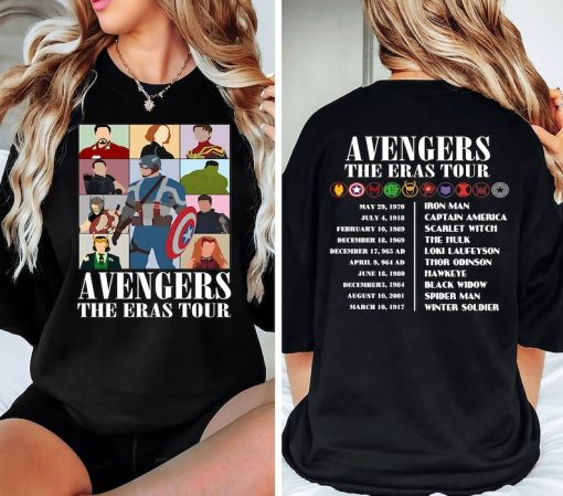 Avengers The Eras Tour Shirt, Marvel Super Hero Sweatshirt