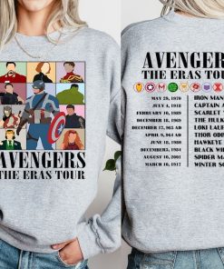 Avengers The Eras Tour Shirt, Marvel Super Hero Sweatshirt