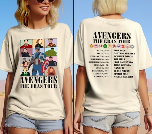 Avengers The Eras Tour Shirt, Marvel Super Hero Sweatshirt