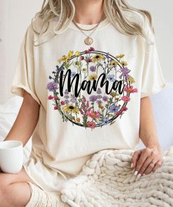 Comfort Colors® Floral Mama Shirt, Vintage Mama Shirt, Gift for Mom