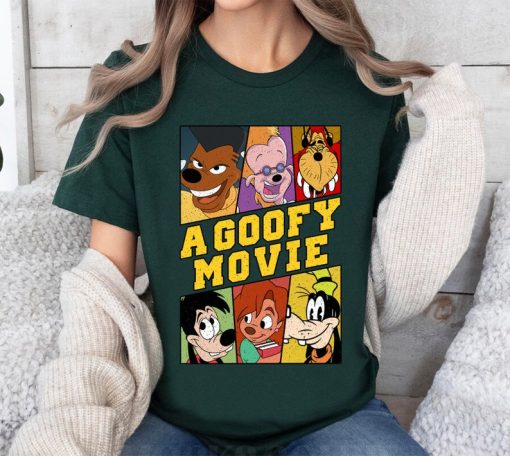 Retro Disney A Goofy Movie Characters Shirt, Goofy, Max, Roxanne