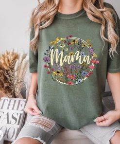 Comfort Colors® Floral Mama Shirt, Vintage Mama Shirt, Gift for Mom