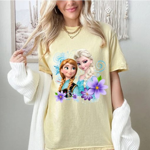 Comfort Colors® Disney Frozen Sisters Shirt, Elsa And Anna T-Shirt