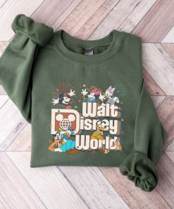 Vintage Disney World Sweatshirt, Vintage Mickey And Friends Hoodie