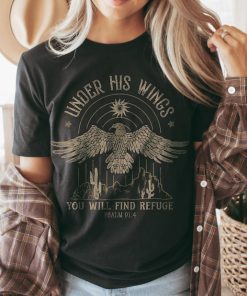 Boho Christian Shirts Christian TShirts Under His Wings Bible Verse